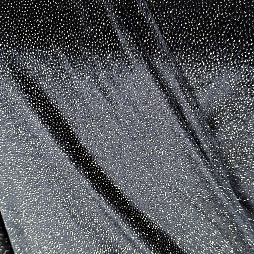 Zara Accessories Size Small Black and Gold Sparkle Bodysuit Wrap Front EUC - Picture 3 of 11